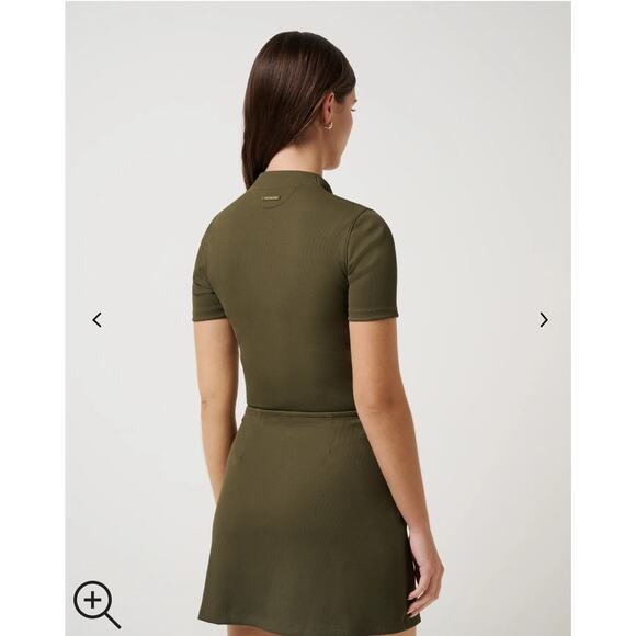 Travis Mathew Limitless Skort Moveknit NWT $89.95 Grape Leaf Green Golf Tennis - Picture 2 of 14